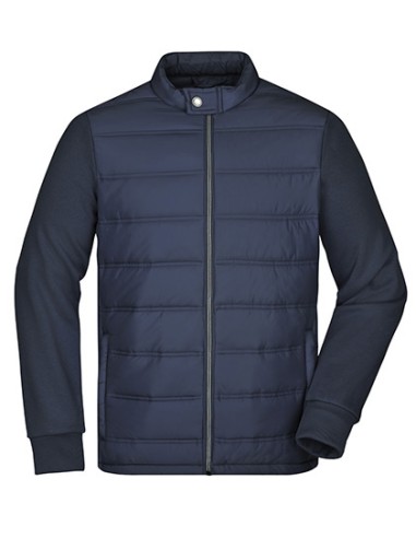 J-JN1124-Mens Hybrid Sweat Jacket